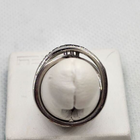 Sun Bronze Silver Plated & Diamond Ring (7) - Picture 5 of 8